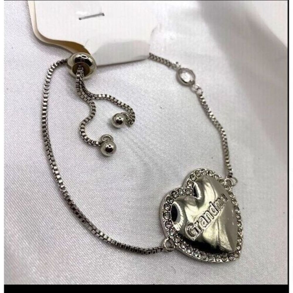 Silver toned grandma bracelet
